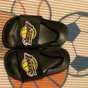NBA LA Lakers Slides toddler sling back sandals toddler 7C